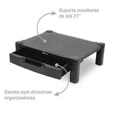 Suporte para monitor com gaveta